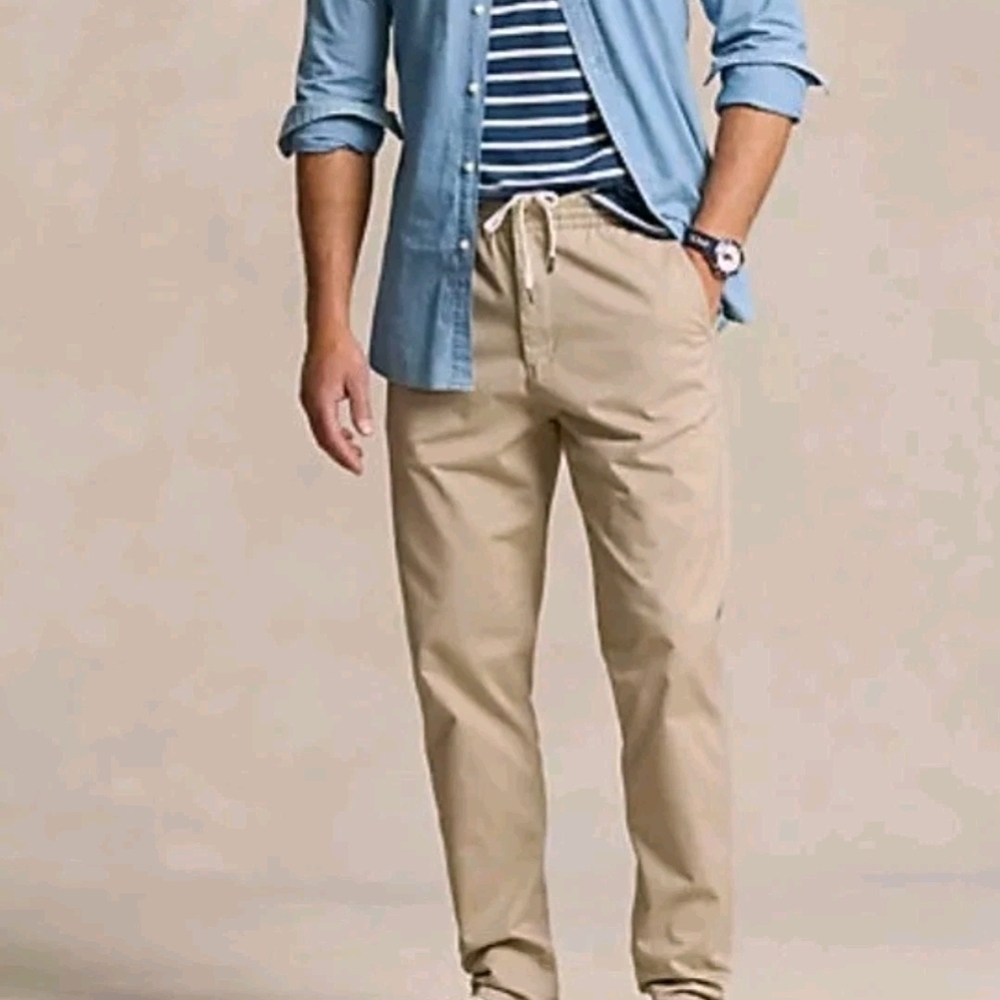 NEW Polo Ralph Lauren Prepster Pants Mens Stretch Classic Fit Tan Size 5XB